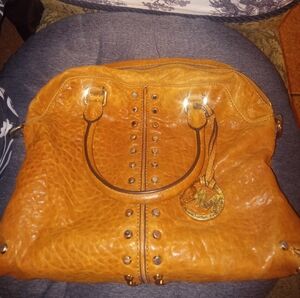 Michael Kors brown leather handbag
